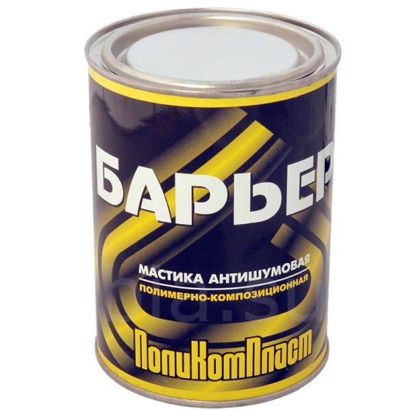 ПОЛИКОМПЛАСТ / Мастика "Барьер" антишумовая 0,9 кг РТ180110 (16)