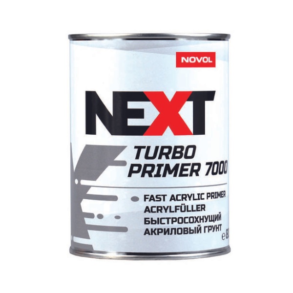 NEXT / Грунт Turbo Primer 7000 акриловый БЫСТРЫЙ белый 0,8 л   90897   (6шт)