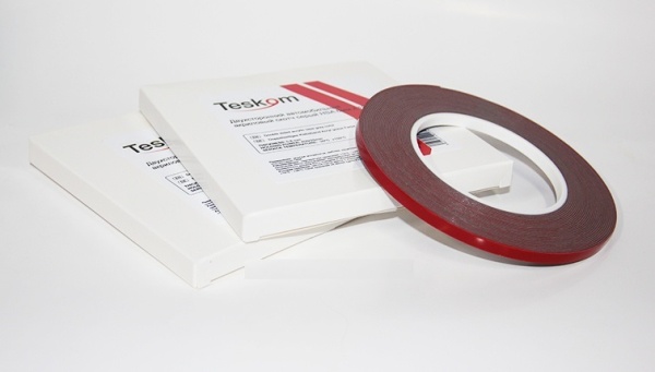 TESKOM / Двухсторон. скотч HSA акриловый 6мм*10м, толщ.0,8, серый ТЕС320020610 (10шт.)
